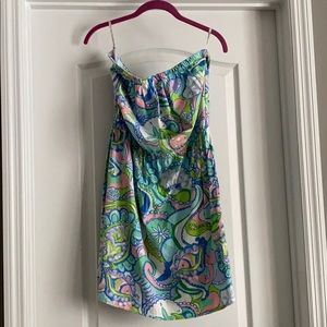 Lilly Pulitzer Windsor Strapless Pull On Dress